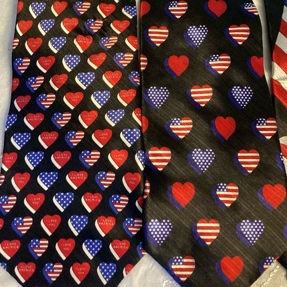 NWOT Elegant Patriotic American Flag Ties Collection **BOGO** - Picture 2 of 11